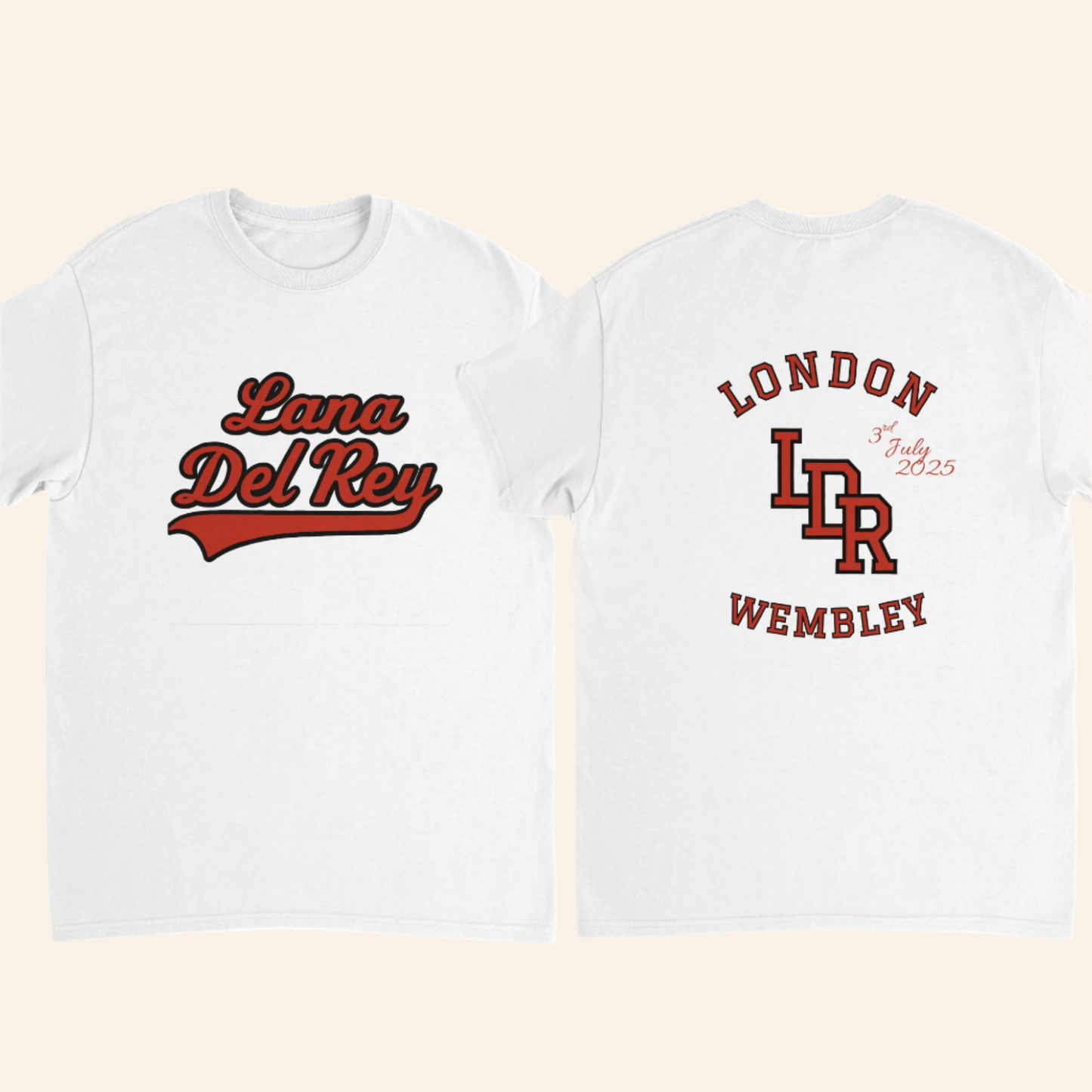 London, Wembley Stadium 2025 Tour T-Shirt – 3rd and 4th July 2025