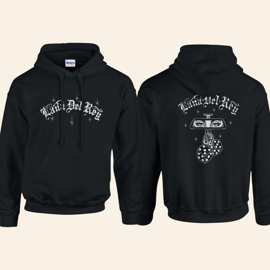 Lana Del Rey Hoodie – Rearview Dice & Eyes Graphic