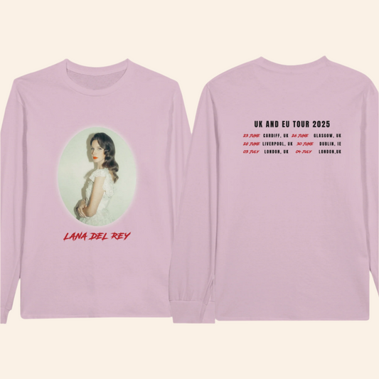 Lana Del Rey UK & Ireland Tour 2025 Longsleeve T-shirt