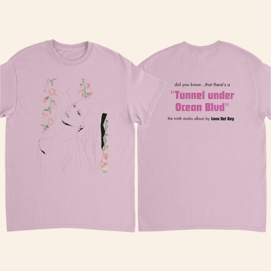 Tunnel Under Ocean Boulevard Line Drawing T-Shirt